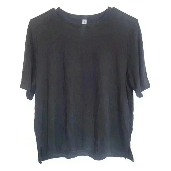 Athleta Women's Black Tencel/Spandex Athletic Boxy T-Shirt - Picture 1 of 5